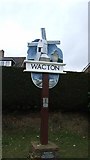 TM1791 : Wacton village sign by Phil Davies