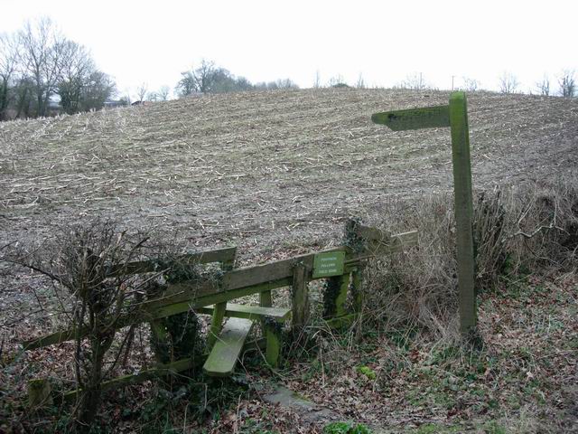 Stile and sign