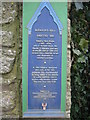 Plaque at Eleanor