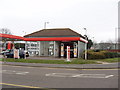 TQ0576 : Car wash and filling station, Longford by David Hawgood