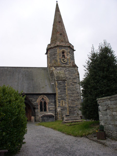 Church at Llandrillo, near Corwen