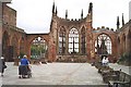 SP3379 : Sad remains of the previous Coventry Cathedral by Ken Crosby