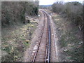 Ryde to Shanklin railway line near Brading