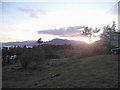 Sunset over Ardgour from Inchree chalets