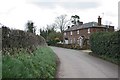 Houses on the north side of Grateley village