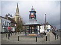 TL0121 : Dunstable: The Clock Tower & Market Cross by Nigel Cox