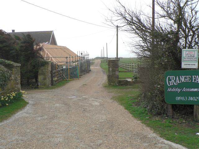 Lane to Grange Farm Camp Site