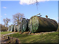 SU4042 : Storage tanks at Pachington Piggery, Harewood Forest by Jim Champion