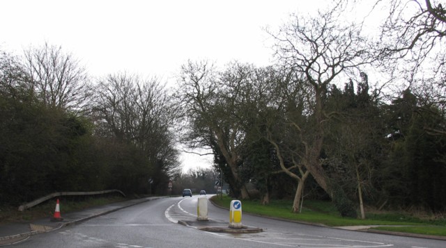 View towards Oakham along A606 from Langham