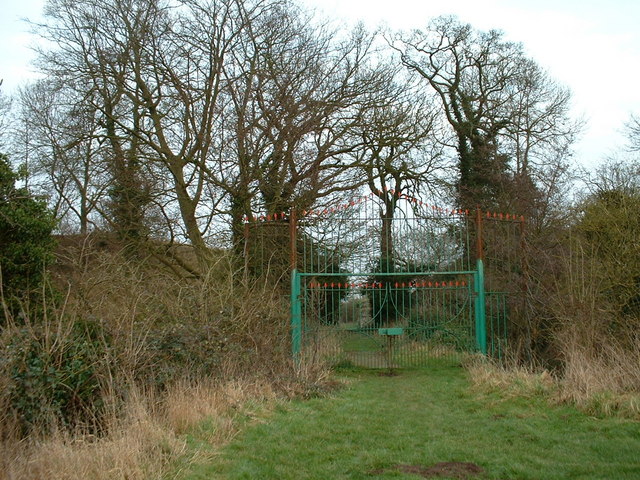 Gateway to the castle at New Buckenham, Norfolk.
