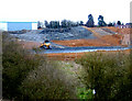 Reshaping the landscape: earthworks north of Kettering.