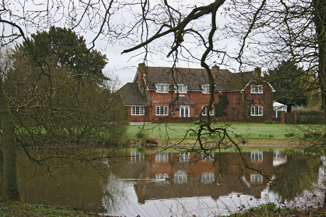 Pond and house - Popham