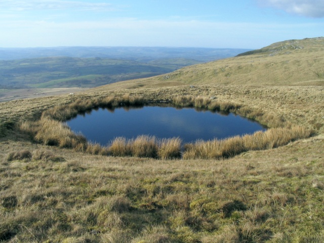 Pool in a sinkhole on Twyn Swnd