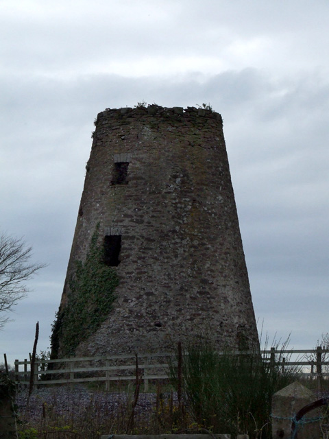 Old windmill at Capel Coch