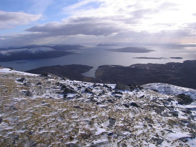 View south-west from the Summit of Uisgneabhal Mor