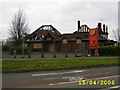 Fire damaged pub