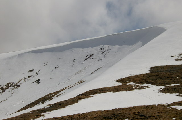Cornicing above the corrie