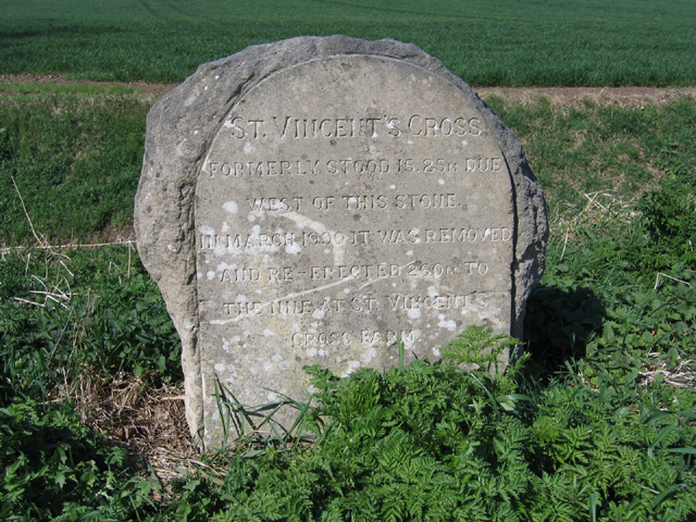 St Vincent's Cross marker stone, Thorney, Peterborough