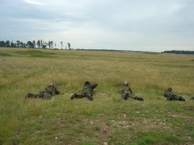 Field firing on Robin's Lodge Range