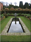 SP1772 : Ornamental pond at Packwood House by David Stowell