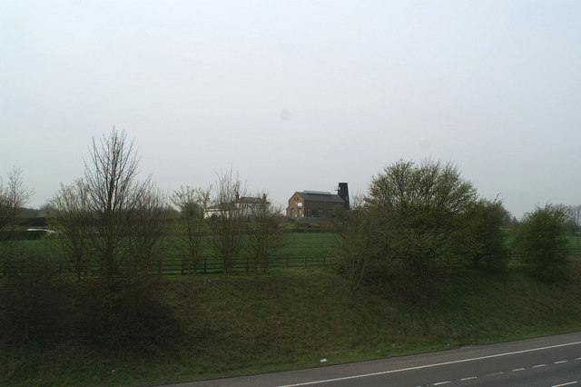 Copton Pumping Station, with windmill remains