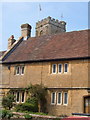 Church tower and almshouse, Donyatt