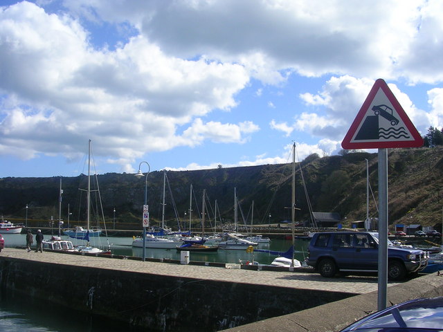 Warning sign at Stonehaven Harbour