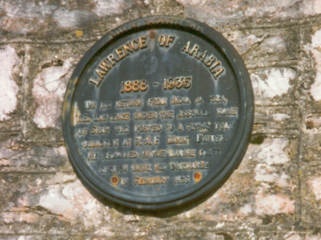 T.E. Lawrence plaque, Turnchapel 1997