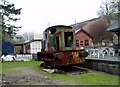 SO0843 : Old Loco at the Erwood Centre Craft Centre by Eirian Evans