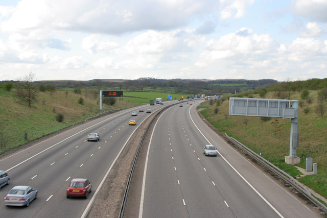 M1 Motorway at Markfield © Kate Jewell :: Geograph Britain and Ireland