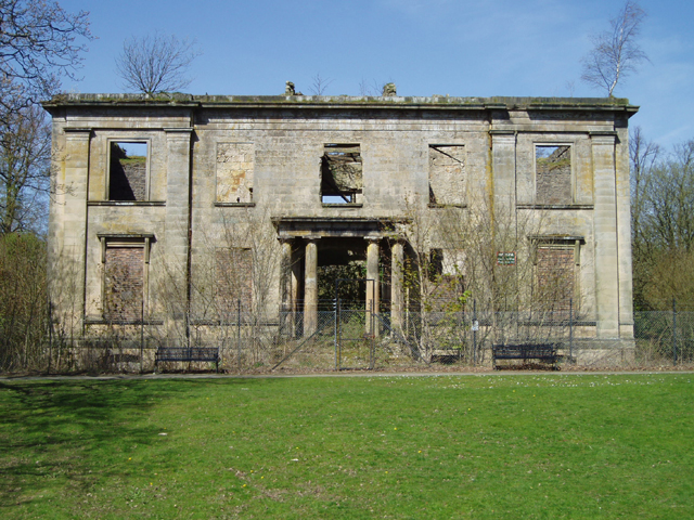 The ruins of Plean House