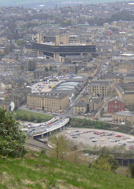 View of Halifax Building Society HQ and Station approach