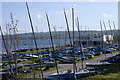 ST5660 : Sailing Club Chew Valley Lake by Adrian and Janet Quantock