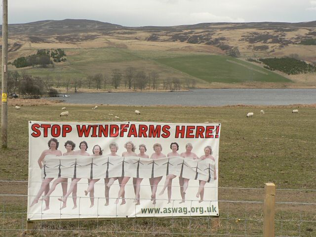 Windfarm protest