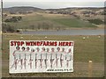 NN8538 : Windfarm protest by Rob Burke
