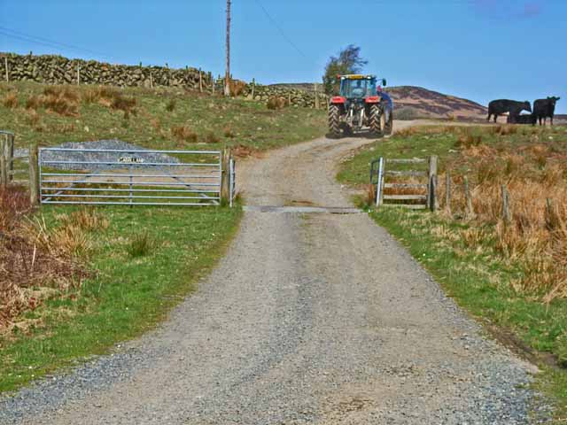 Farm road to Garvilland