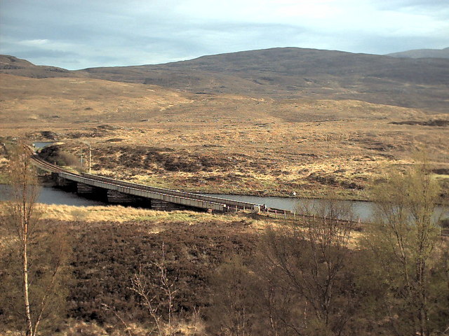 Railway Bridge at east end of Loch Achanalt