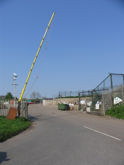Entrance to rubbish tip
