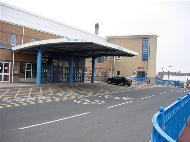 Outpatient Entrance to Sunderland Royal Hospital
