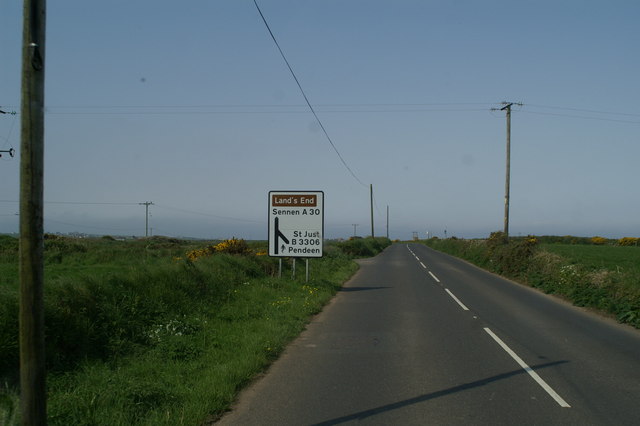 Junction of the B3306 with the A30