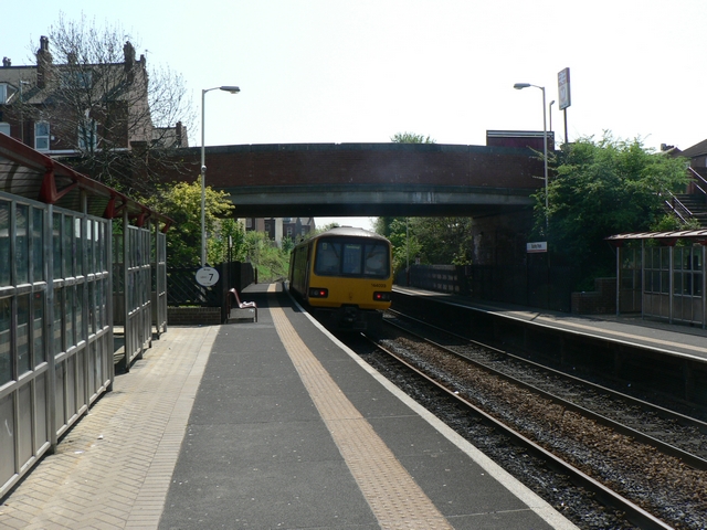 East platform, Burley Park Station, Headingley