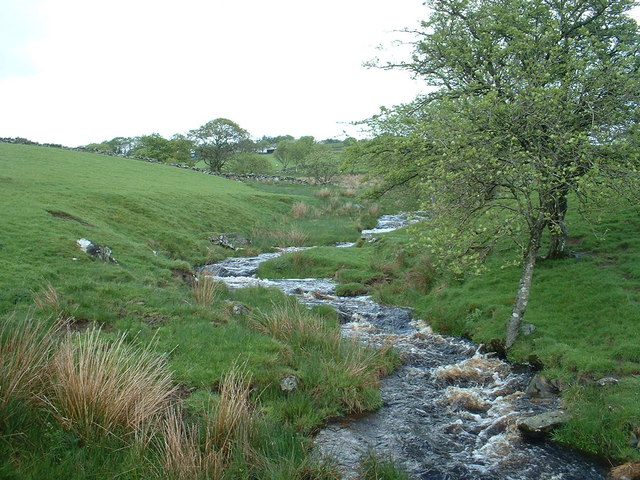 The Afon Nug, looking upstream