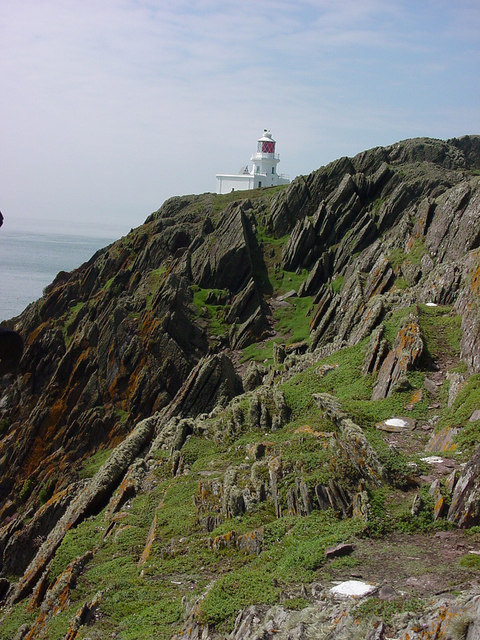 Cliff and lighthouse