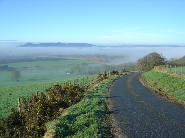 View of Bennachie  on road to Folla Rule