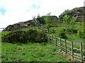 How to fence off a rock outcrop