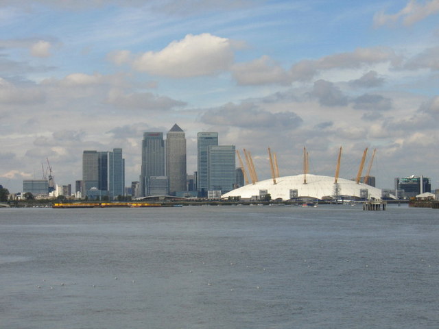 The Millennium Dome and Canary Wharf © Nick Dennison :: Geograph ...