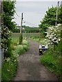 Unadopted road to Low Lambton Farm (old wagonway)