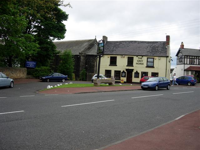 Penshaw Village, 2 pubs and a church