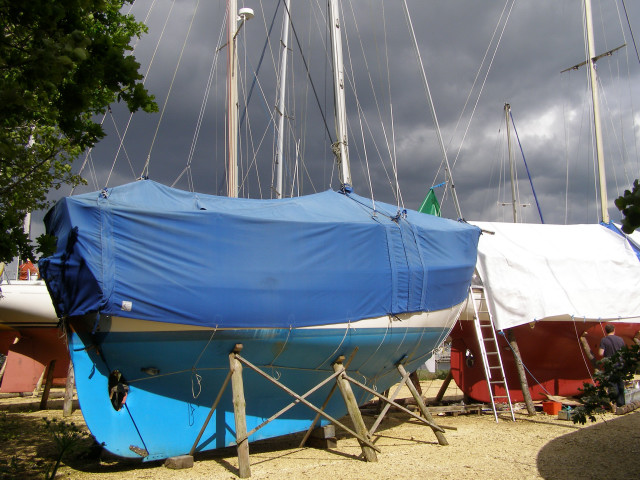 Boats in the Agamemnon Boat Yard, Bucklers Hard