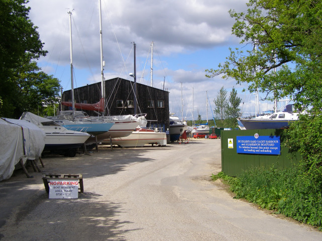 Entrance to the Buckler's Hard Yacht Harbour and Agamemnon Boatyard